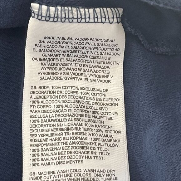 The North Face Shirt Adult XL Blue Graphic Print Logo Short Sleeve Crew Neck - Picture 4 of 6